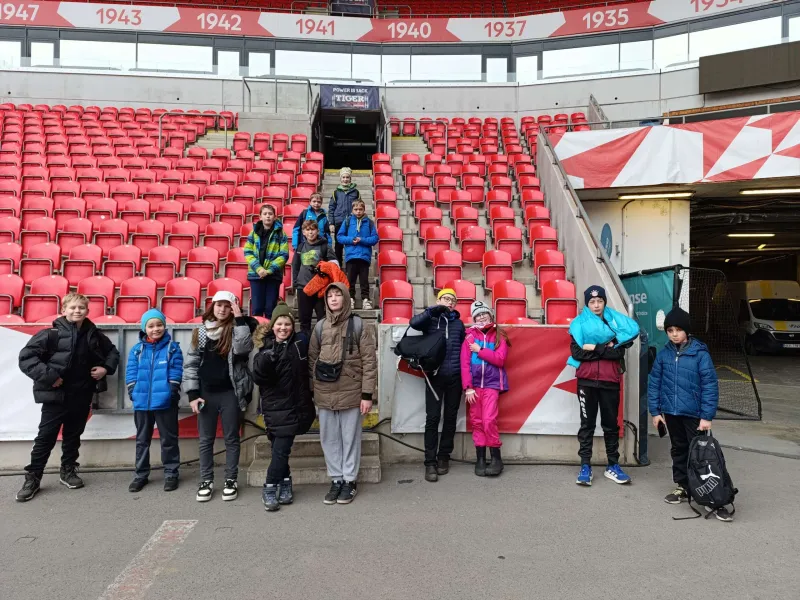 Návštěva stadionu Slavie