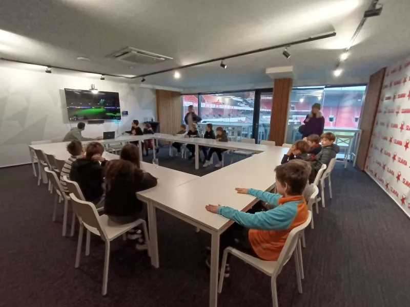 Návštěva stadionu Slavie