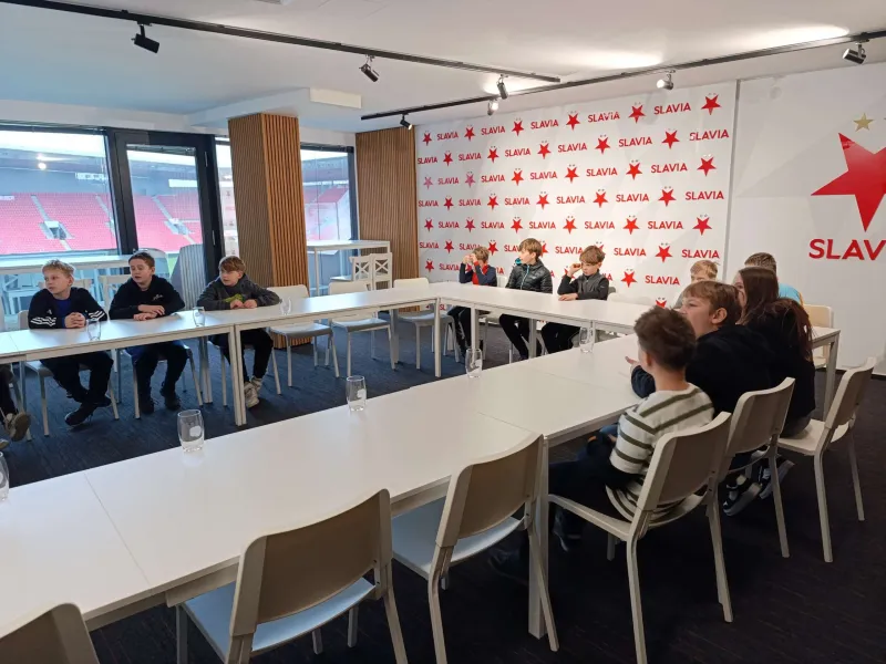 Návštěva stadionu Slavie