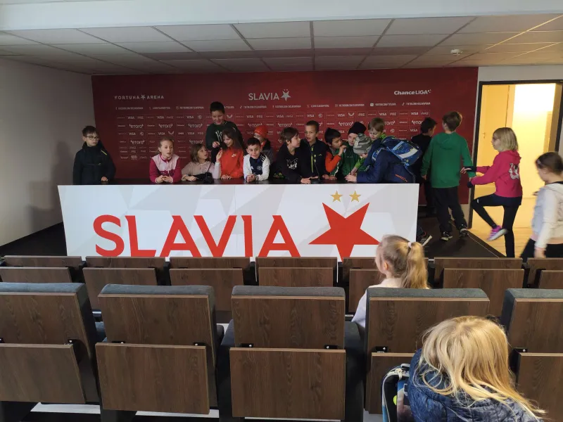 Návštěva stadionu Slavie